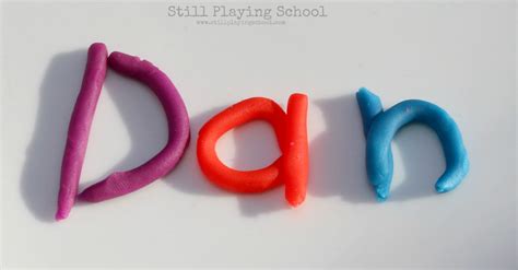 1 Play Dough Words Use Play Dough To Form Letters To Spell Out Each