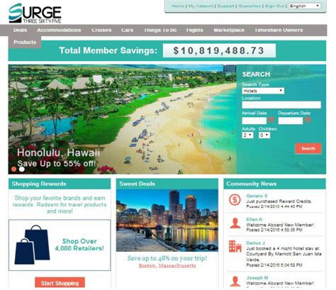 1 Travel More Surge365 Travel Club Membership Leisure Travel Network