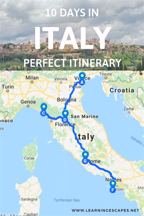 10 Day Italy Itinerary Ideas You Will Love Italien