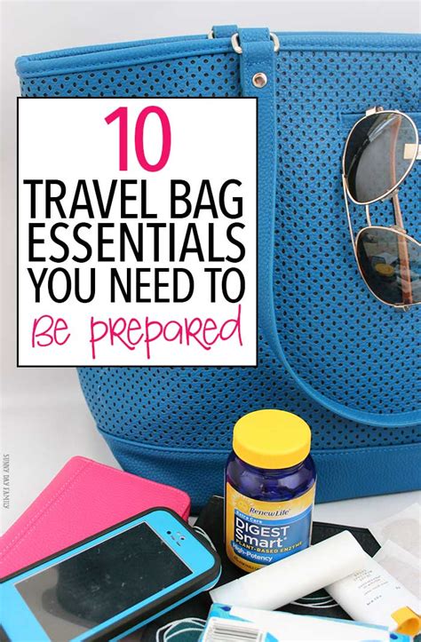 10 Travel Bag Essentials You Need To Be Prepared Sunny Day Family