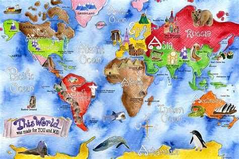 10 Unique And Family Friendly World Maps For Travelers Have You Been