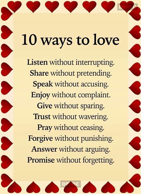 10 Ways To Love 10 Things Words Love