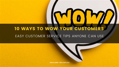 10 Ways To Wow Your Customers Web Sta Web Design