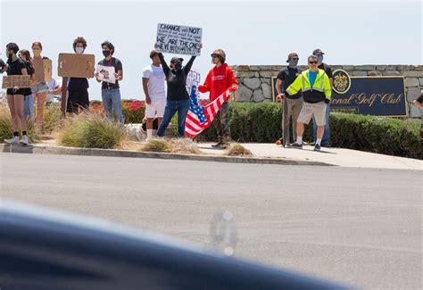 100 Protesters At Trump National Golf Course Urge Justice For George Floyd Daily Breeze