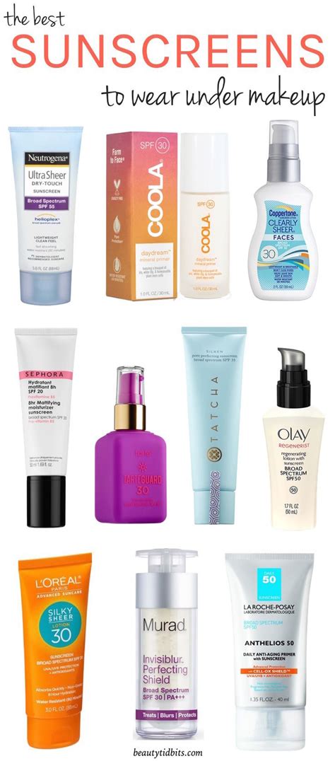 11 Best Face Sunscreens To Wear Under Makeup Face Sunscreen Best Face Products Face Skin Care