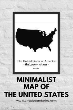 110 Minimalist Maps Ideas In 2024 Minimalist Us Map Map