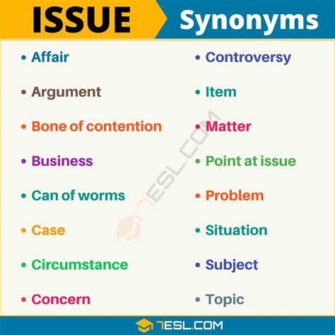 110 Synonyms For Issue With Examples Another Word For Issue 7Esl