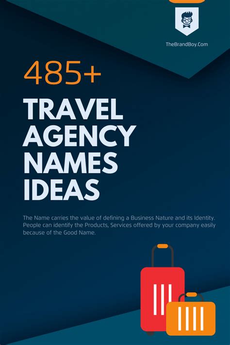 1100 Brilliant Travel Agency Names That You Can Use Thebrandboy Com