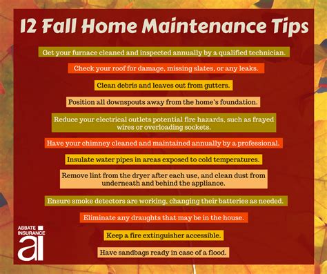 12 Fall Maintenance Tips For Your Home Abbate Insurance