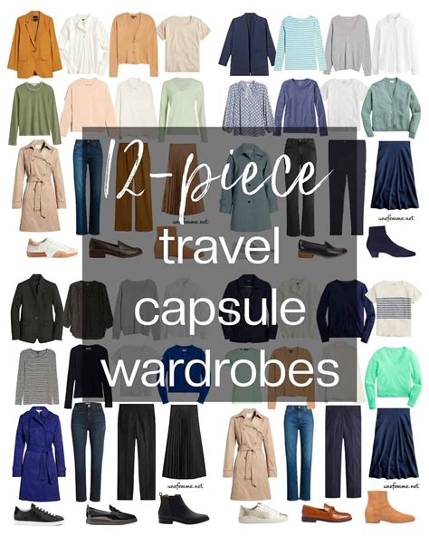 12 Piece Travel Capsule Wardrobes Une Femme D Amp 39 Un Certain Ge