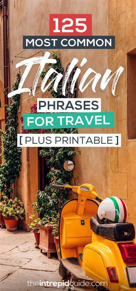 125 Most Common Italian Phrases For Travel You Ll Ever Need