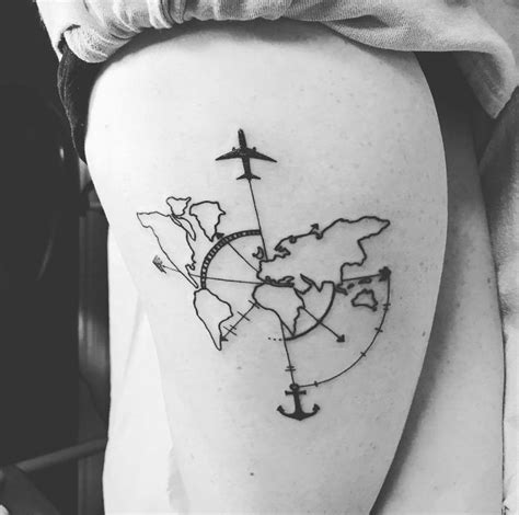 128 Travel Tattoo Ideas That Will Make You Want To Pack Your Bags Asap