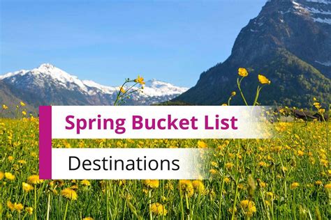 13 Top Spring Break Destinations Around The World Spring Bucket List