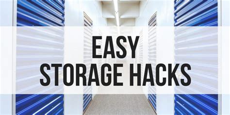 14 Easy Storage Hacks Guardian Self Storage Pittsburgh Colorado