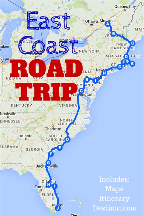 15 East Coast Road Trip Itinerary Ideas East Coast Road Trip East