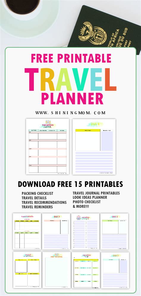 15 Free Trip Planner Printables For Your Next Vacation Itinerary