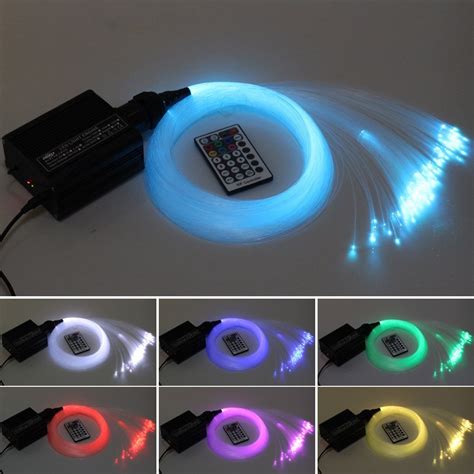 16W Rgbw Led Fiber Optic Light Star Ceiling Kit Lights 150Pcs 0 75Mm 6