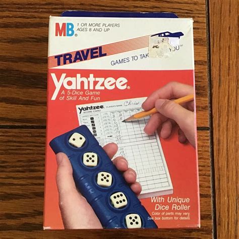 1970 S Travel Yahtzee Game