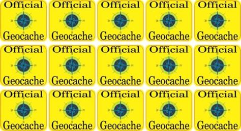 1In X 1In Official Geocache Micro Cache Stickers Decals Geocaching Sticker Stickertalk