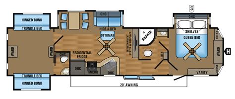 2 Bathroom Travel Trailer Floor Plans Floorplans Click