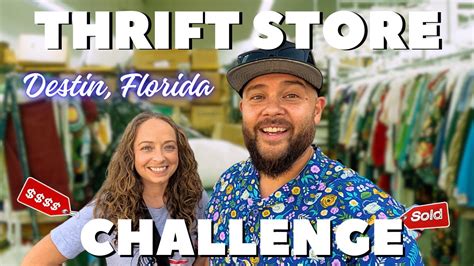 20 Thrift Store Lunch Date Challenge Destin Fl Youtube