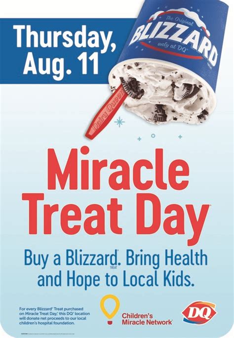 2012 Miracle Treat Day At Dairy Queen Dairy Queen Events