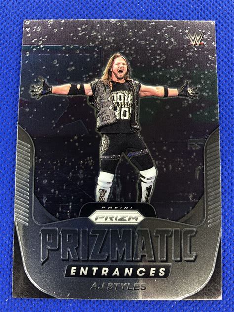 2022 5 Aj Styles Panini Prizm Wwe Raw Prizmatic Entrances Ebay