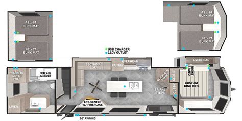 2023 Forest River Salem Grand Villa 42View Destination Trailer Specs