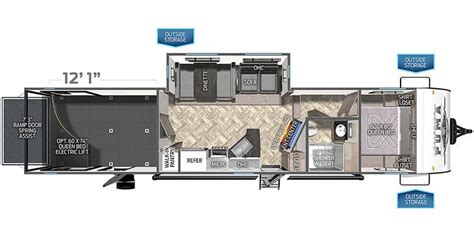 2024 Palomino Puma Unleashed Toy Hauler Floorplans Town And Country Rv