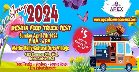 2024 Spring Destin Food Truck Fest Mattie Kelly Arts Foundation