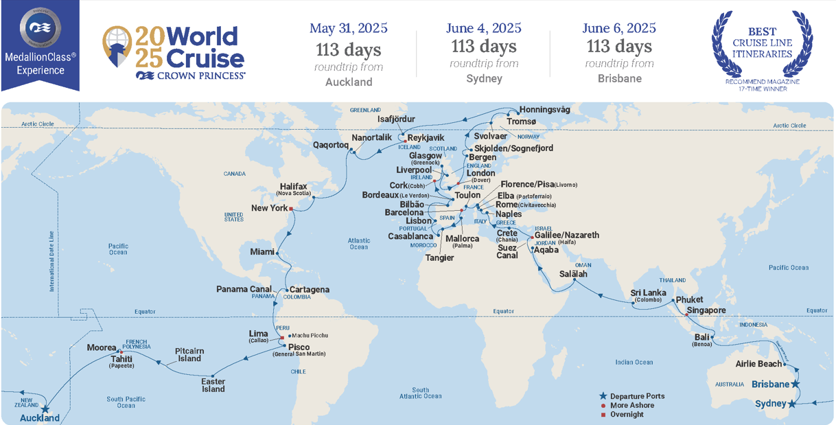 2025 2026 2027 New Cruise Itineraries Princess Cruises