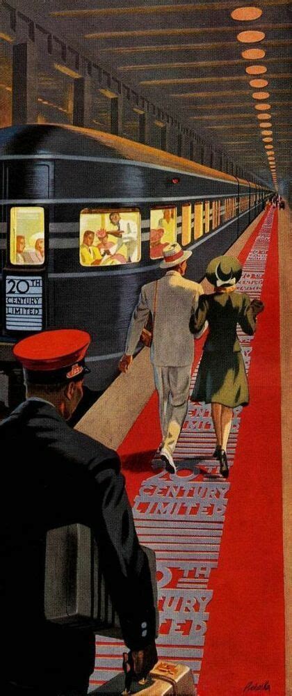 20Th Century Limited Red Carpet Express New York To Chicago 1941 Art