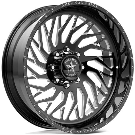 20X12 American Force Concave Ckh40 Swang Cc Black Rev Wheels And Rims