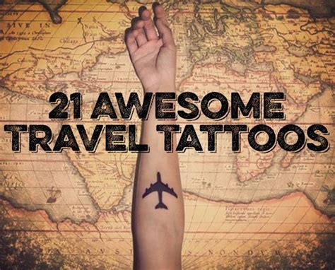 21 Awesome Travel Tattoos Photos Travel Tattoo Travel Tattoo Small