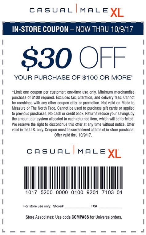 21% Off Casual Male Xl Coupon Codes For November 2024