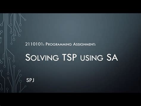 2110101 Solving Tsp Using Sa Youtube