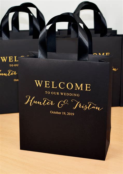 25 Elegant Wedding Welcome Bags For Favor For Guests Etsy