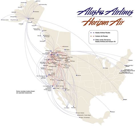 26 Alaska Airlines Destinations Map Maps Online For You