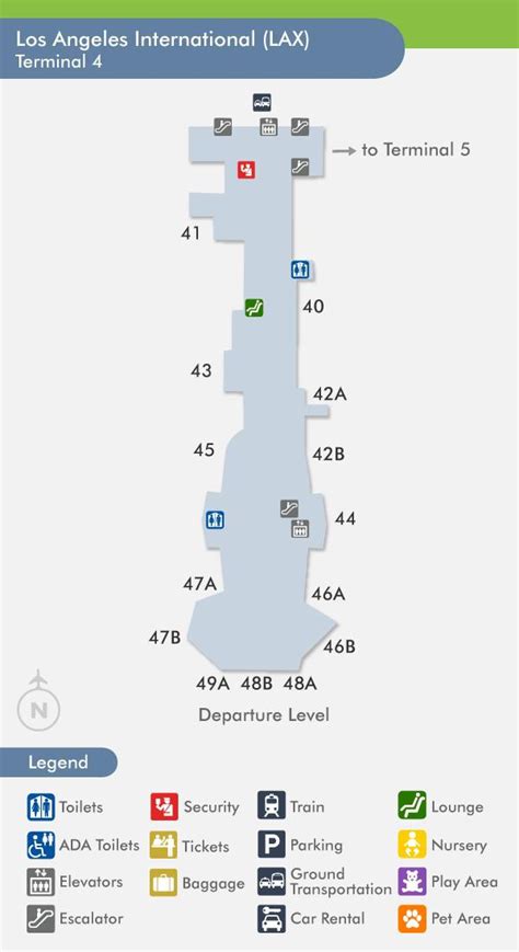 27 Lax Terminal 4 Map Online Map Around The World