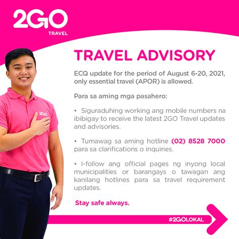 2Go Travel Travel Advisory