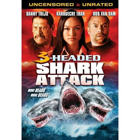 3 Headed Shark Attack Dvd Walmart Com