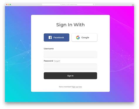 30 Bootstrap Login Form Examples With Trendy Design And Useful Options