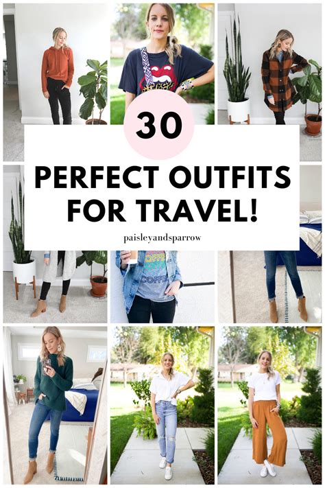 30 Perfect Travel Outfits What To Wear When Traveling Paisley Sparrow