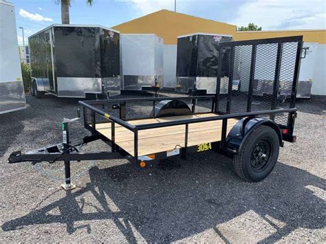 30Sa 08 Big Tex 5X8 Single Axle Utility Trailer With Ramp Gate All