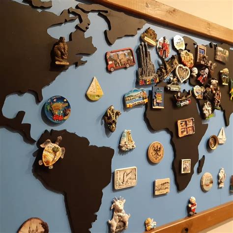 32 Magnet Display Ideas Souvenir Display Travel Wall Displaying