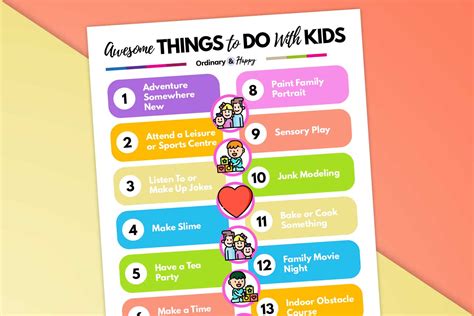 36 Best Things To Do With Kids Ordinary And Happy