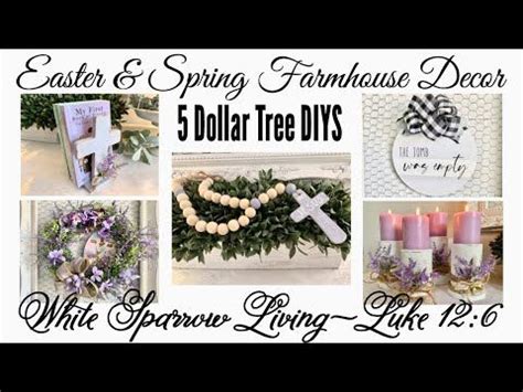 371 5 Dollar Tree Diys Easter Amp Spring Farmhouse Decor Youtube Dollar Tree Diy Dollar