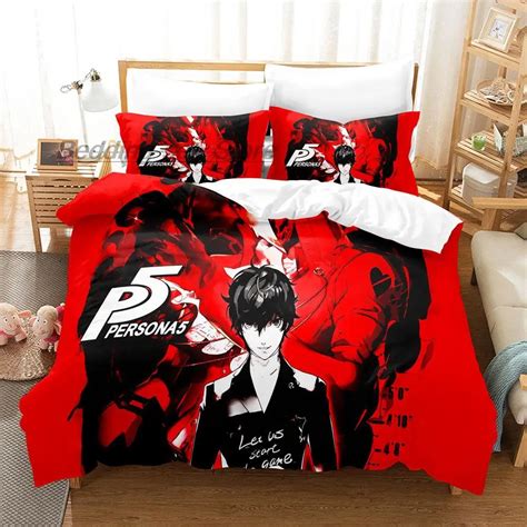 3D Customize Persona 5 Bedding Set Duvet Cover Set Bedroom Set Bedline