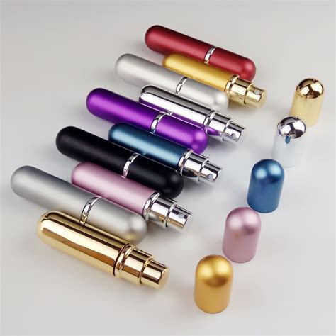 3Pcs 5Ml Mini Refillable Travel Portable Perfume Atomizer Bottle Spray Pump Case Walmart Com