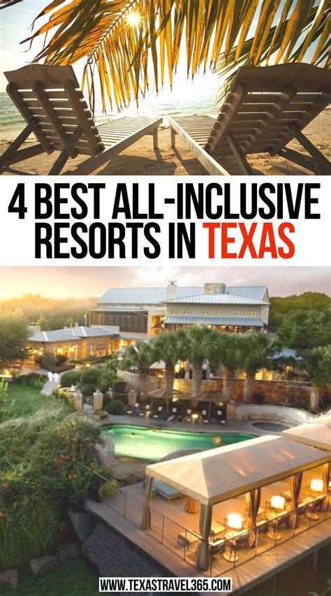 4 Best All Inclusive Resorts In Texas Texas Resorts Best All Inclusive Resorts Texas Vacations